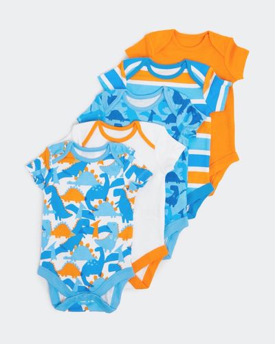 Dinosaur Baby Bodysuits - Pack Of 5 (Newborn-3 Years)