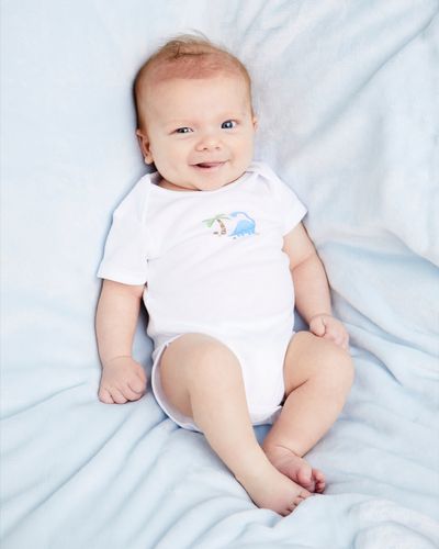 Pure Cotton Bodysuits - Pack Of 5 - (Newborn-36 Months)