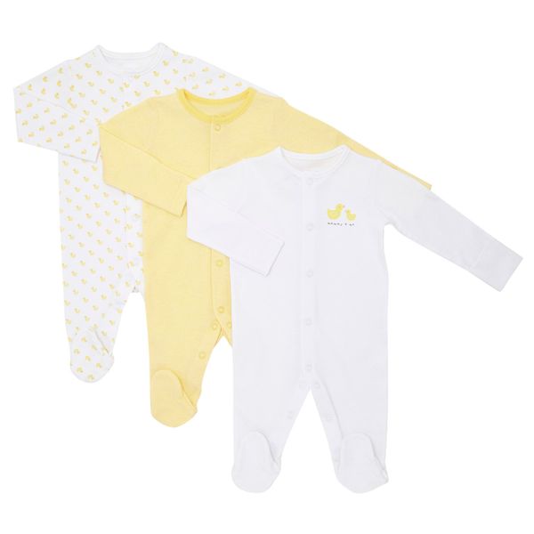Duck Sleepsuits - Pack Of 3