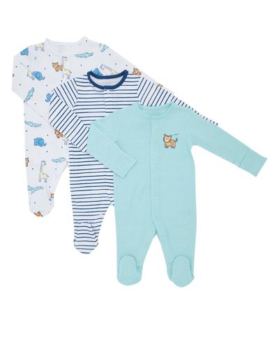 Boys Zoo Sleepsuit - Pack Of 3 (0-23 months) thumbnail