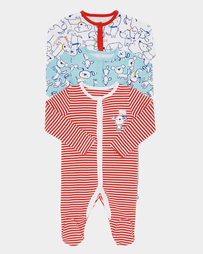 Puppy Sleepsuits - Pack Of 3 thumbnail