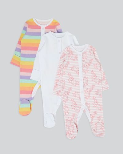 Unicorn Sleepsuit - Pack Of 3 (Newborn - 23 months)
