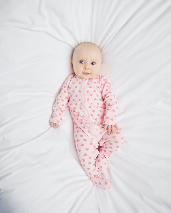 Heart Sleepsuits - Pack Of 3 (Newborn - 23 months)
