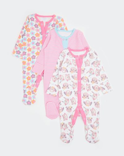 Cotton Baby Sleepsuits - Pack Of 3 (Newborn-23 Months)