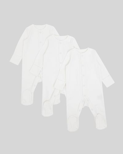 White Sleepsuit - Pack Of 3 thumbnail