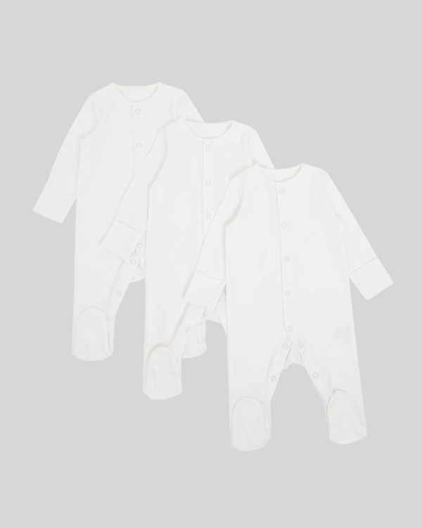 White Sleepsuit - Pack Of 3