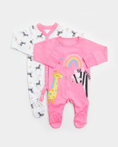 Zebra Sleepsuits - pack of 2 (newborn-23 months) thumbnail