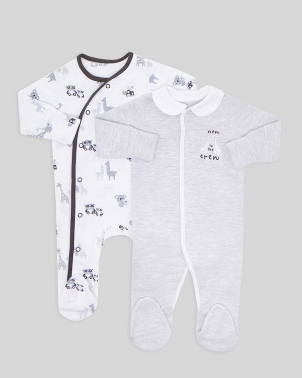 Jersey Sleepsuit - Pack of 2 (Newborn-9 months)