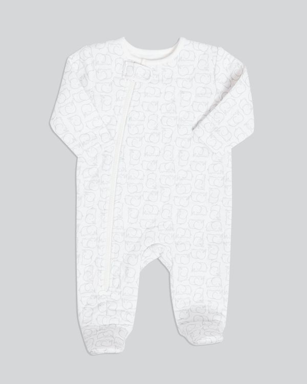 Elephant Zip Sleepsuit (Newborn-9 months)