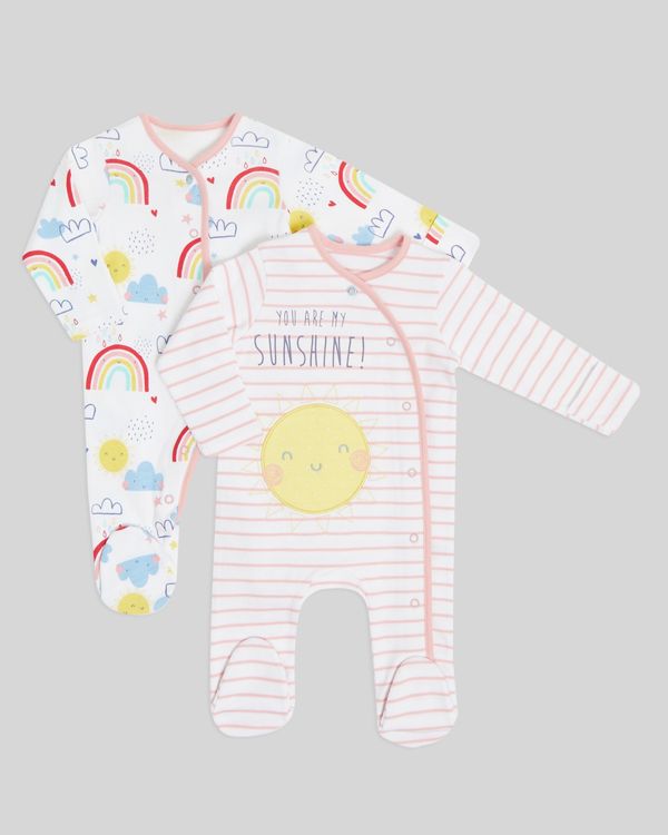 Sun Sleepsuits - Pack Of 2 (Newborn-18 months)