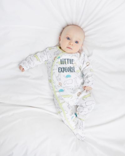 Animal Velour Sleepsuit (Newborn - 12 months)