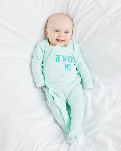 Slogan Jersey Sleepsuit (Newborn - 9 months)