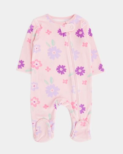 Soft Floral Print Zip Sleepsuit (Newborn-23 months)