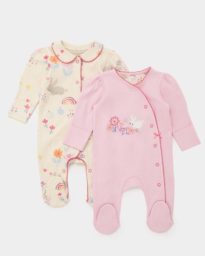 Bunny Sleepsuits - Pack Of 2