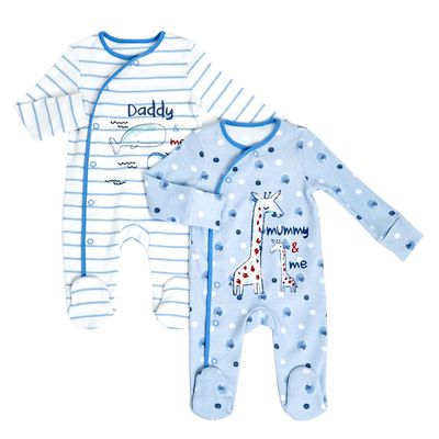Whale Sleepsuit - Pack Of 2 thumbnail