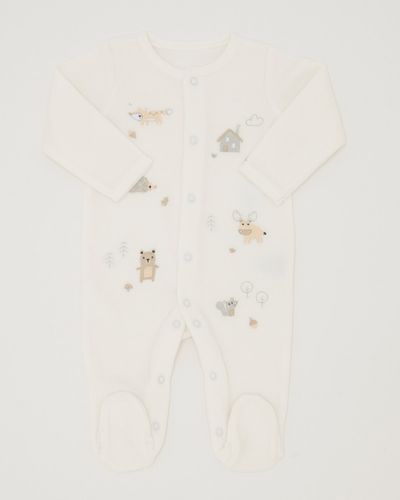 Woodland Velour Sleepsuit (Newborn-6 months) thumbnail