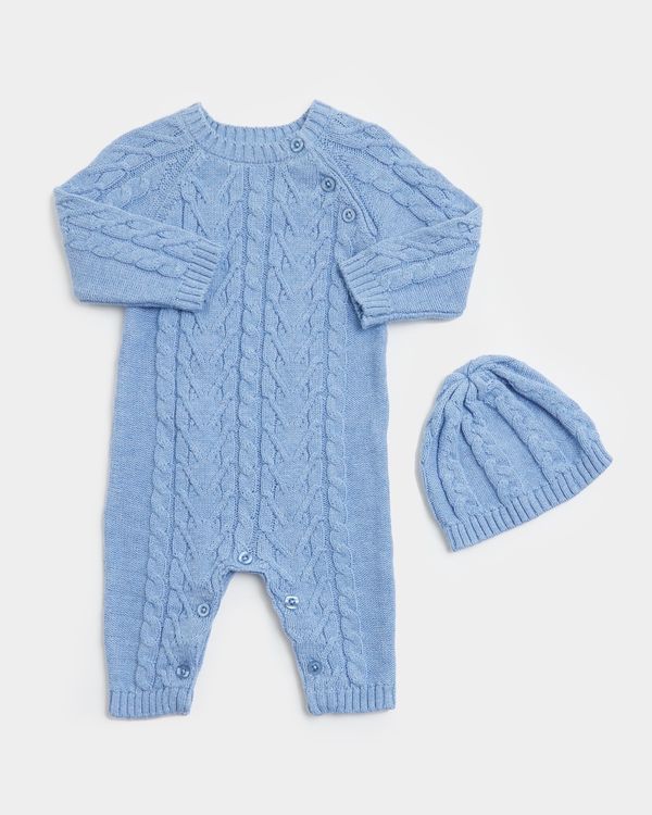 Two-Piece Cable Romper (0-12 months)