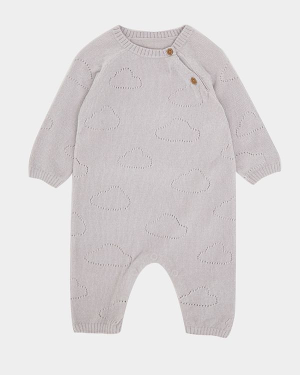 Dunnes Stores | Grey Chenille Romper (Newborn-12 months)