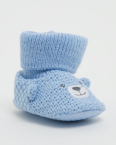 Knit Puppy Booties (Newborn - 12 months) thumbnail