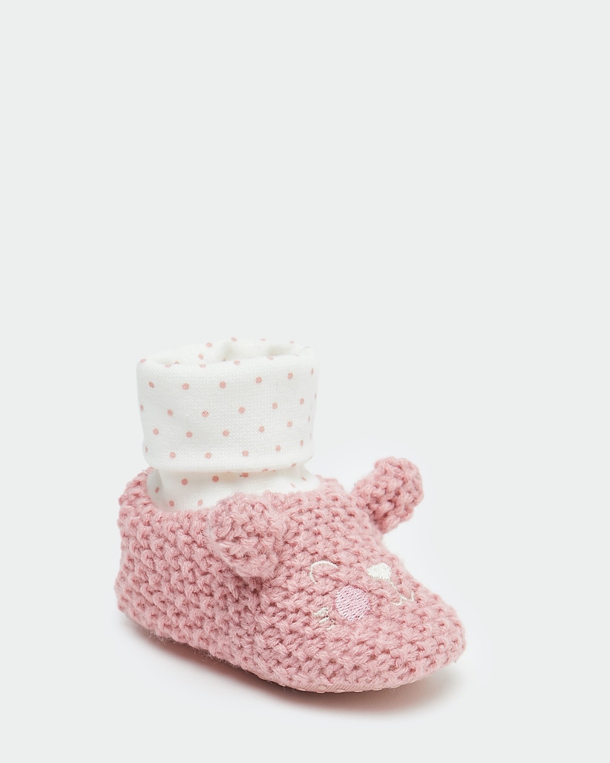 Dunnes Stores | Pink Cat Knit Socktop (Newborn-12 months)