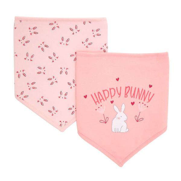 Happy Bunny Bibs - Pack Of 2