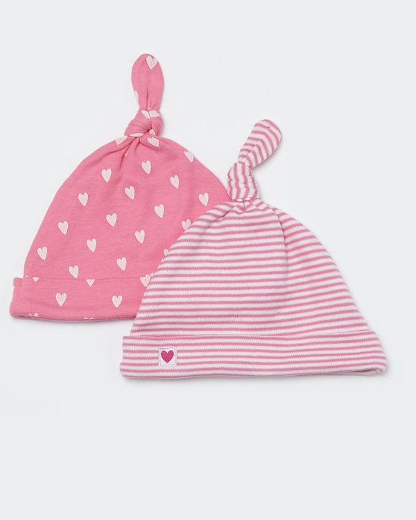 Two-Pack Heart Hat (0-12 months)