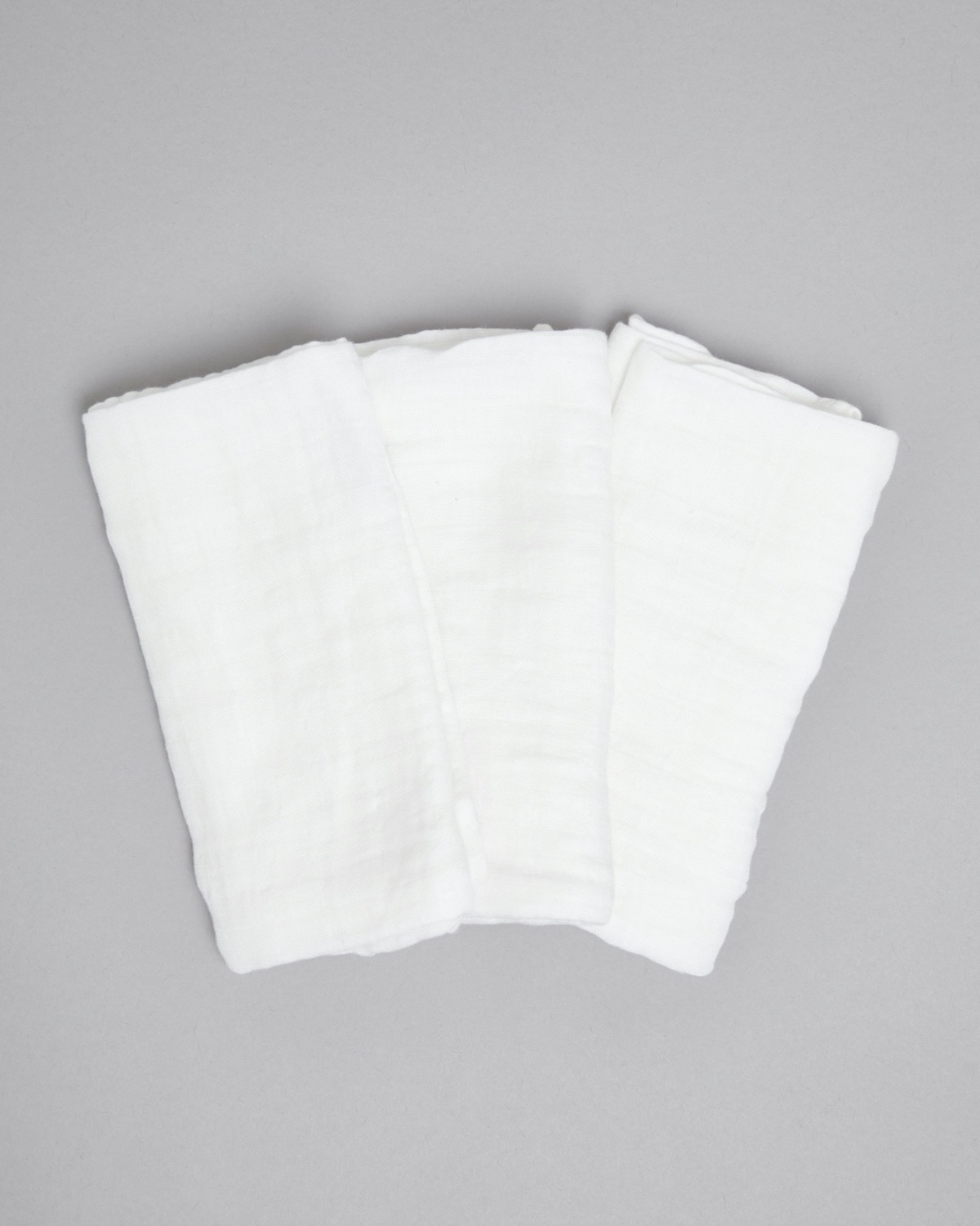 CHILDREN'S MUSLIN CLOTH (PACK OF 3) - White