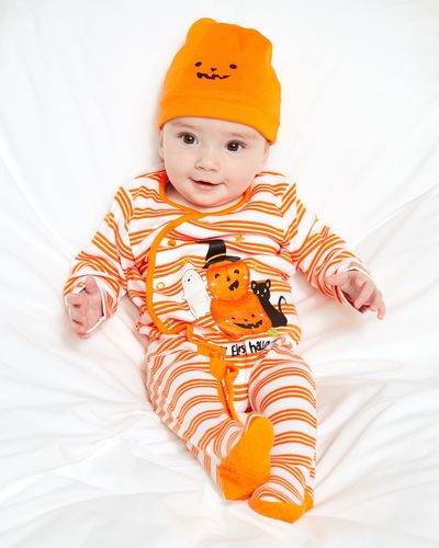 Pumpkin Sleepsuit (Newborn-18 Months)