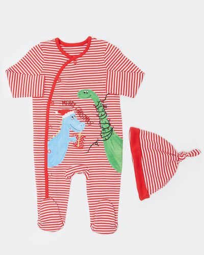 Dino Sleepsuit And Hat (Newborn - 12 months) thumbnail
