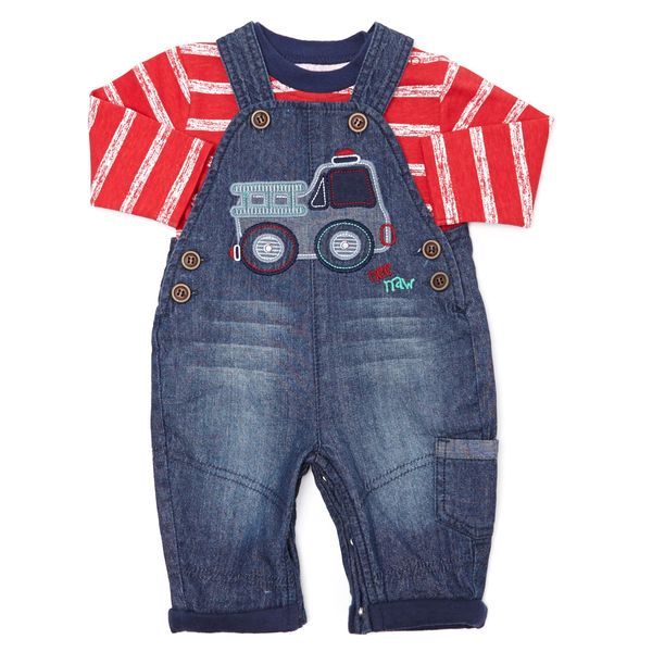 Firetruck Dungaree And Top
