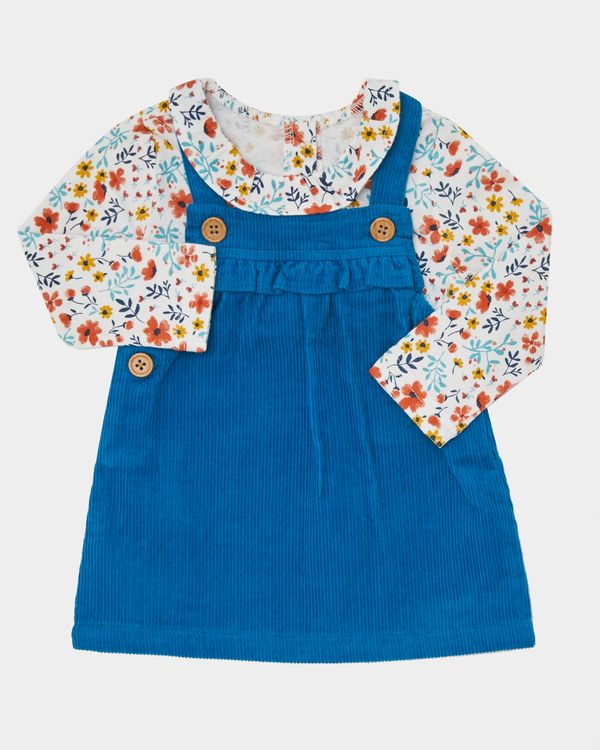 Two-Piece Cord Pinny Dress (0-12 months)