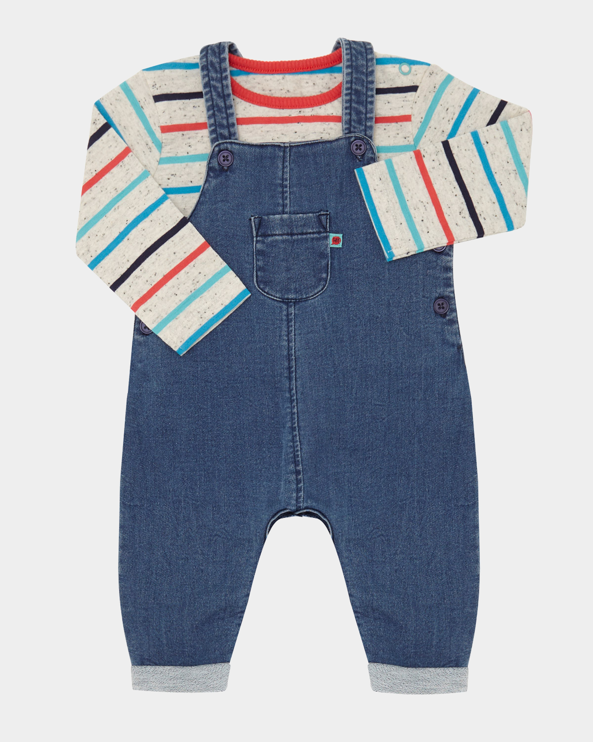Dunnes Stores | Denim Two Piece Dungaree Set (0-12 months)