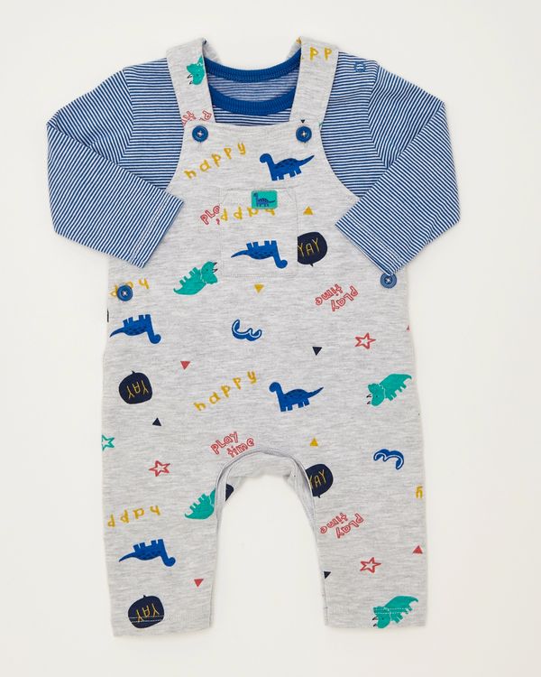 Two Piece All-Over Print Monster Dungaree (0-12 months)
