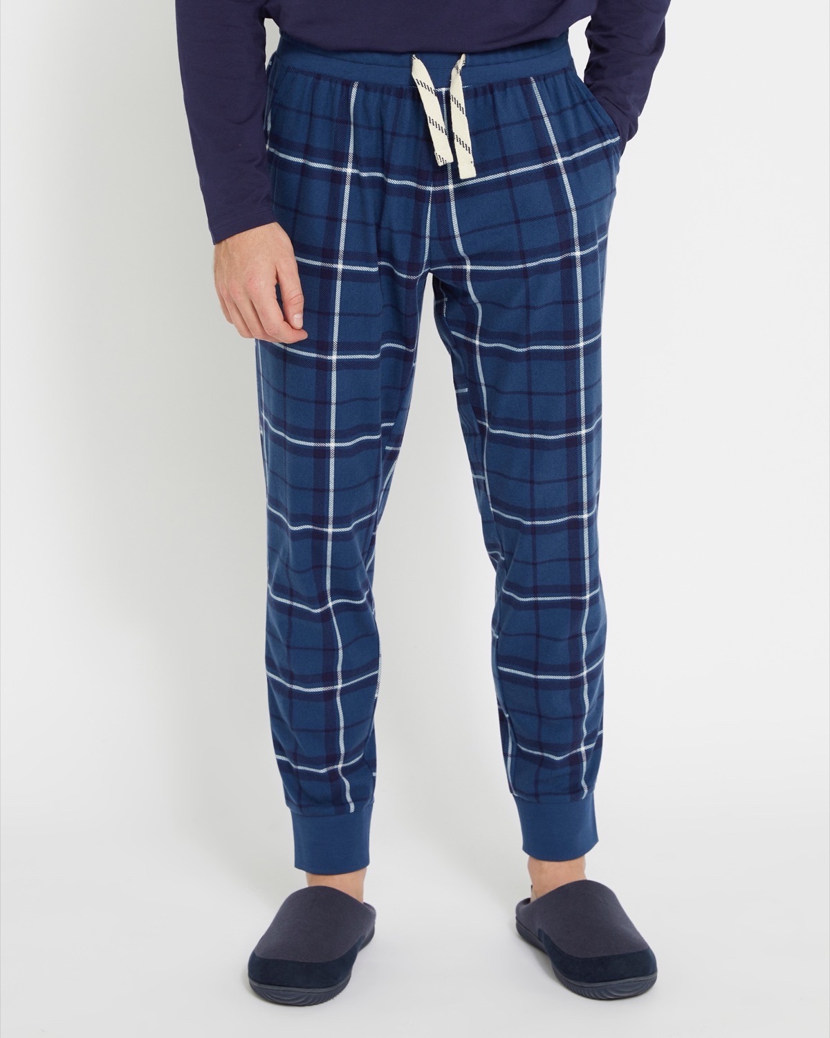 Dunnes Stores | Dark-blue Soft Fleece Pyjama Pants