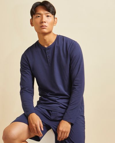Cotton Modal Long-Sleeved Pyjama Top