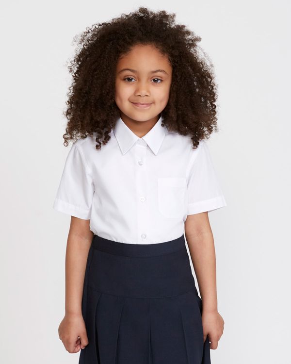 Easy Care Short-Sleeved Blouses - Pack Of 3 (4-16 Years)