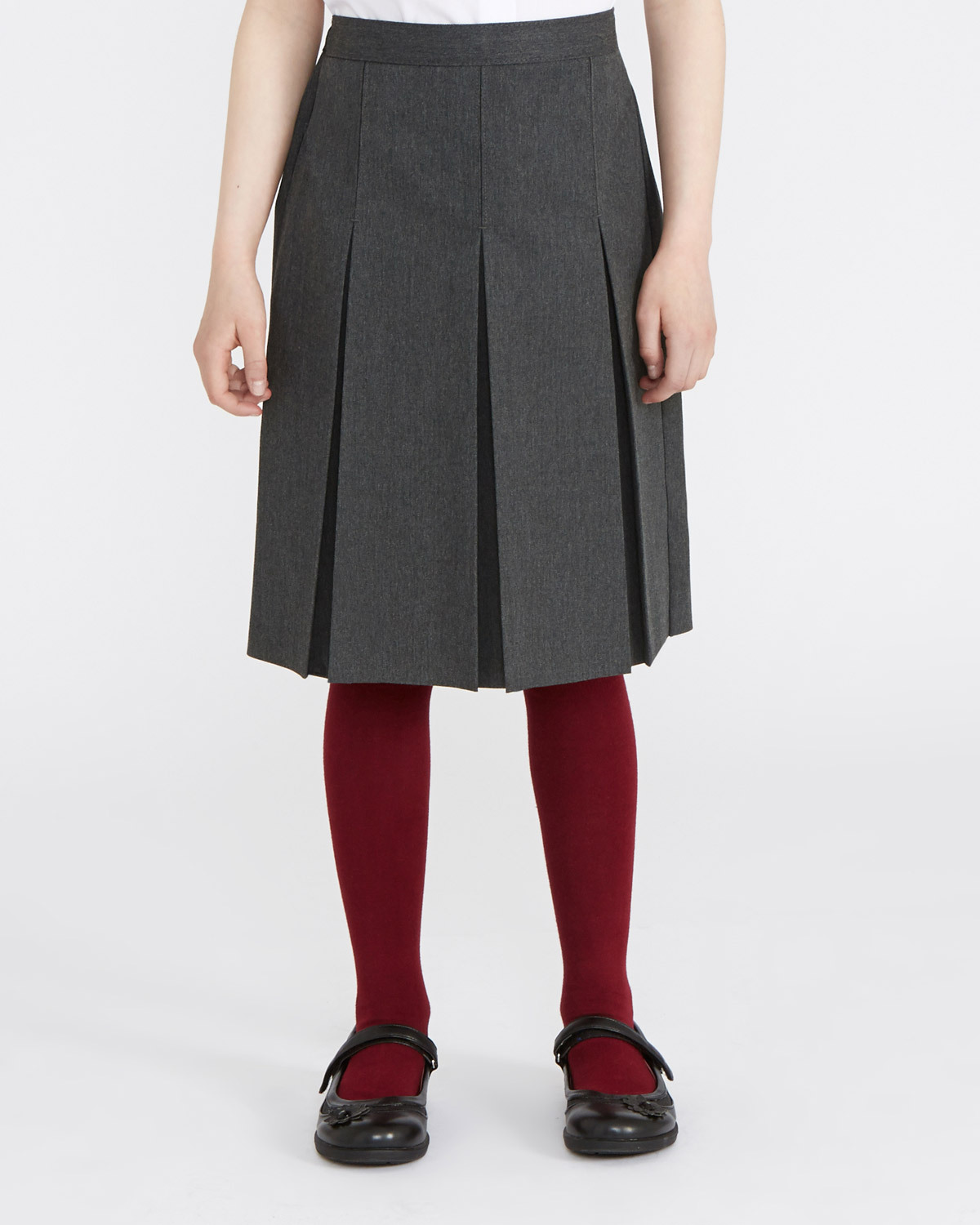 Dunnes Stores | Grey Box Pleat Skirt