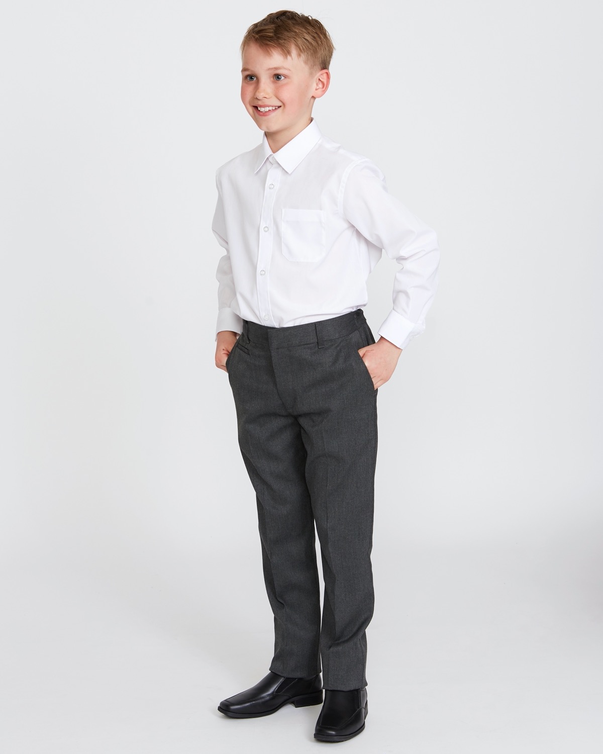 Dunnes Stores | Grey Boys' Stretch Skinny Leg Trousers