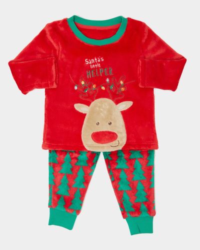 Baby Christmas Fluffy Pyjamas (6 months-4 years) thumbnail