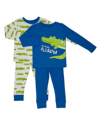 Baby Boys Crocodile Pyjamas - Pack Of 2 thumbnail