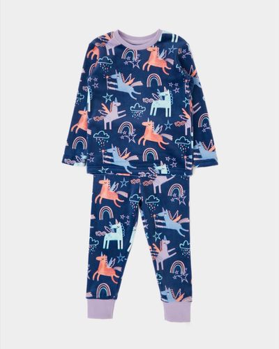 Printed Velour Pyjama Set (6 months-4 years) thumbnail