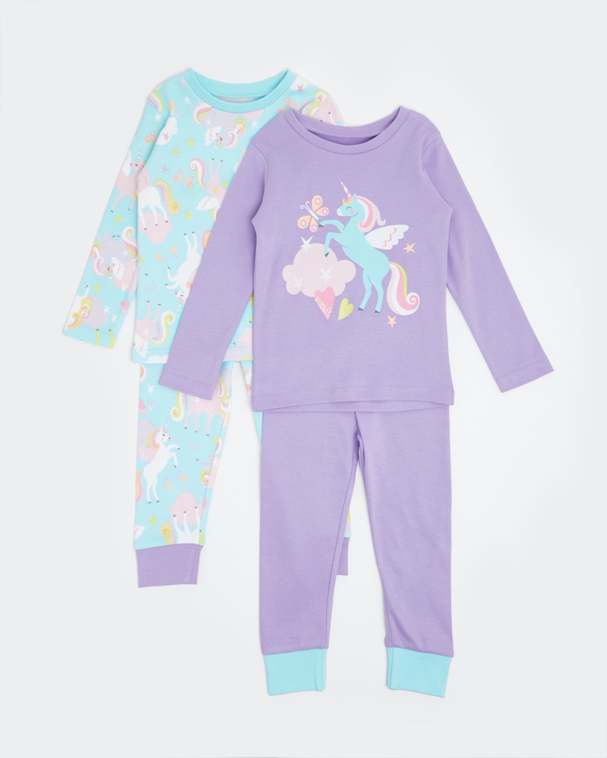 Dunnes Stores | Unicorn Baby Girls Pyjamas - Pack Of 2 (6 months-4 years)