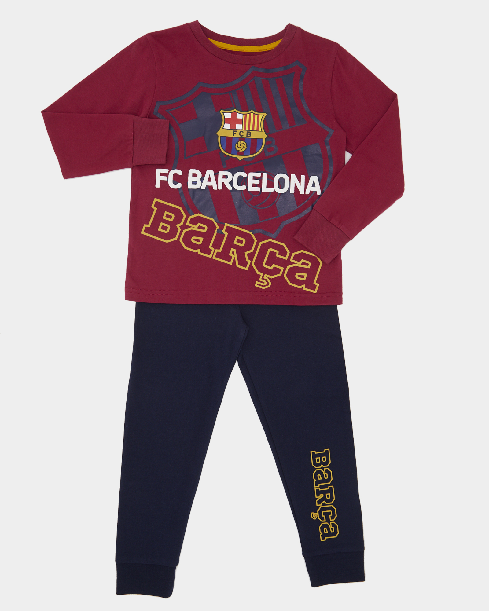 Dunnes Stores | Burgundy Barcelona Football Pyjama