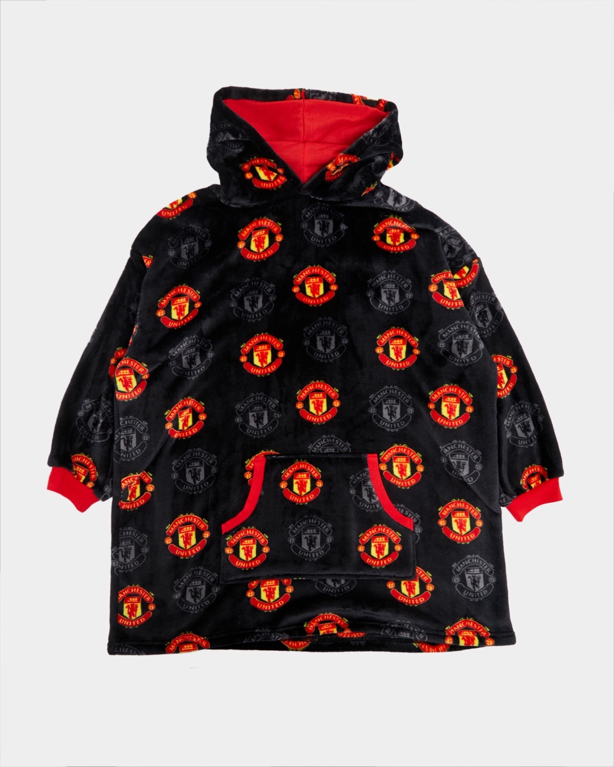 Dunnes Stores | Black Manchester United Cosy Top (5-14 Years)