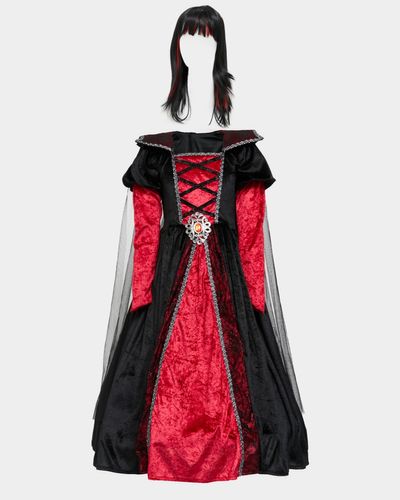 Vampire Dress And Wig Costume (5-12 years)