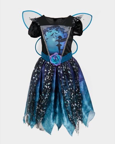 Dark Fairy Dress And Wings (5-12 years)