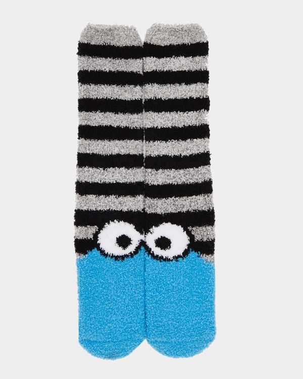 Cookie Monster Fluffy Socks