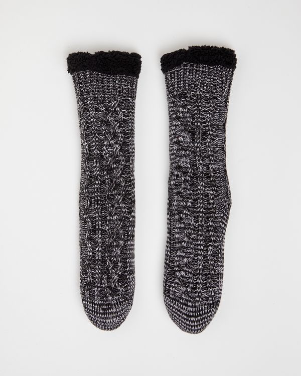 Cable Knit Chunky Socks