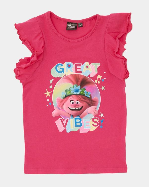 Girls Trolls Frill T-Shirt (4-8 years)