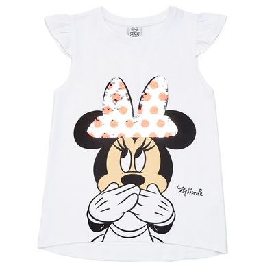 Younger Girls Minnie Mouse 2 Way Sequin Top thumbnail